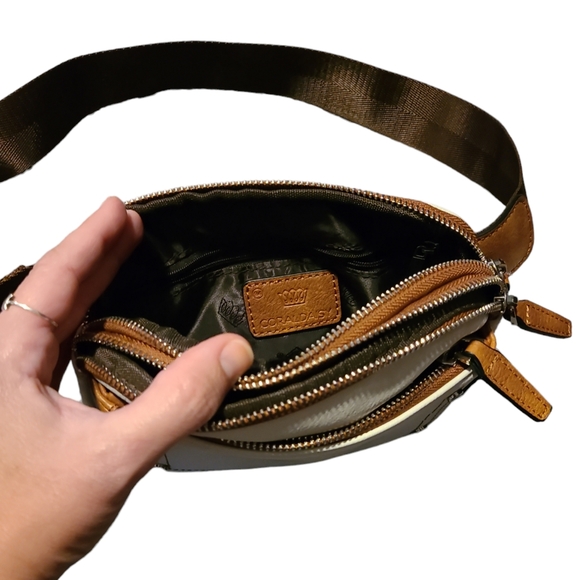 CORAL DAISY Cream & Brown Fanny Pack Bag NWT - Picture 4 of 7
